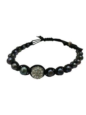 Beaded Bracelet Pull String Bead Rhinestone Adjustable Costume Jewelry Elegant